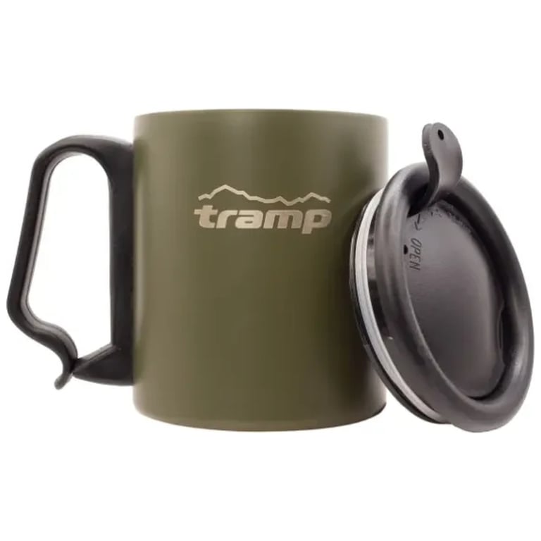 Чашка туристична Tramp з поїлкою і защіпкою 350 мл Olive (UTRC-020-olive) - фото 2