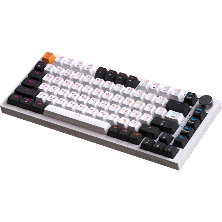 Клавіатура GamePro MK160W Hot-Swap Red Swich RGB USB UA White (MK160W) - фото 5
