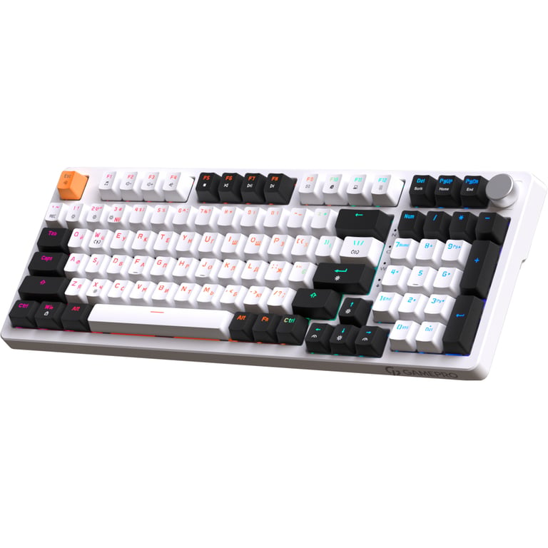Клавіатура GamePro MK170W Hot-Swap Red Swich RGB USB UA White (MK170W) - фото 3
