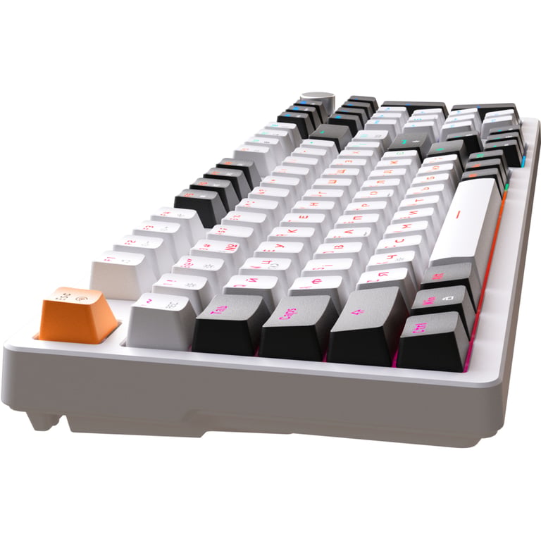 Клавіатура GamePro MK170W Hot-Swap Red Swich RGB USB UA White (MK170W) - фото 6