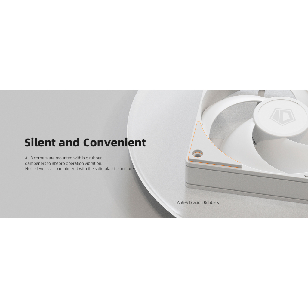 Кулер до корпусу ID-Cooling Вентилятор ID-Cooling AS-120-W (AS-120-W) - фото 11 Кулер до корпусу ID-Cooling Вентилятор ID-Cooling AS-120-W (AS-120-W) - фото 11