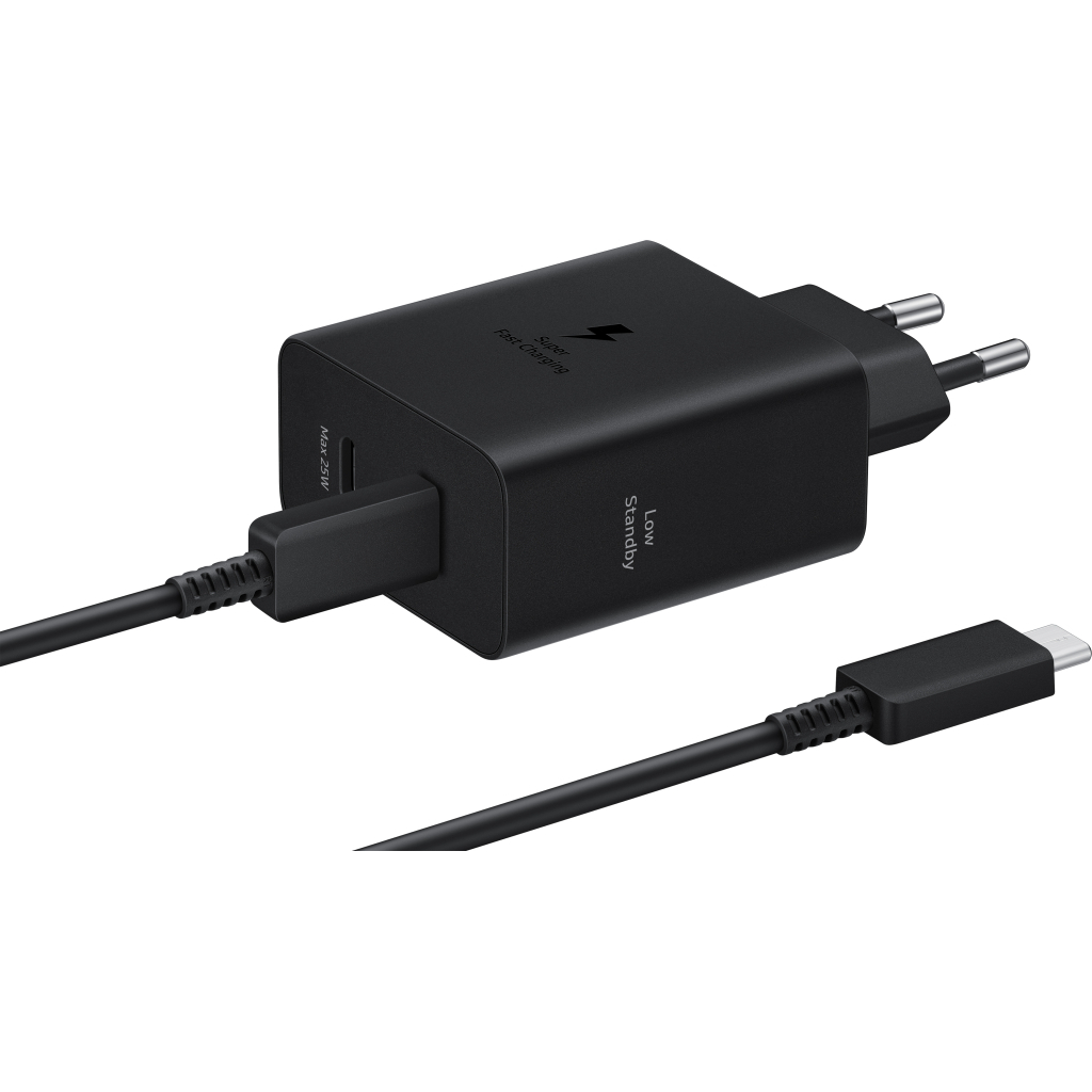 Зарядний пристрій Samsung 50W 2xUSB-С + cableUSB-C to USB-C 1.8m black (EP-T5020XBEGEU) - фото 4 Зарядний пристрій Samsung 50W 2xUSB-С + cableUSB-C to USB-C 1.8m black (EP-T5020XBEGEU) - фото 4