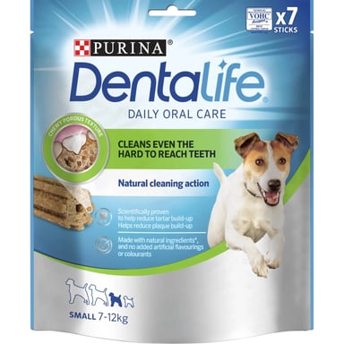 Ласощі для собак Purina DentaLife Small Для підтримки здоров'я порожнини рота 115 г (8445291614550) - фото 1