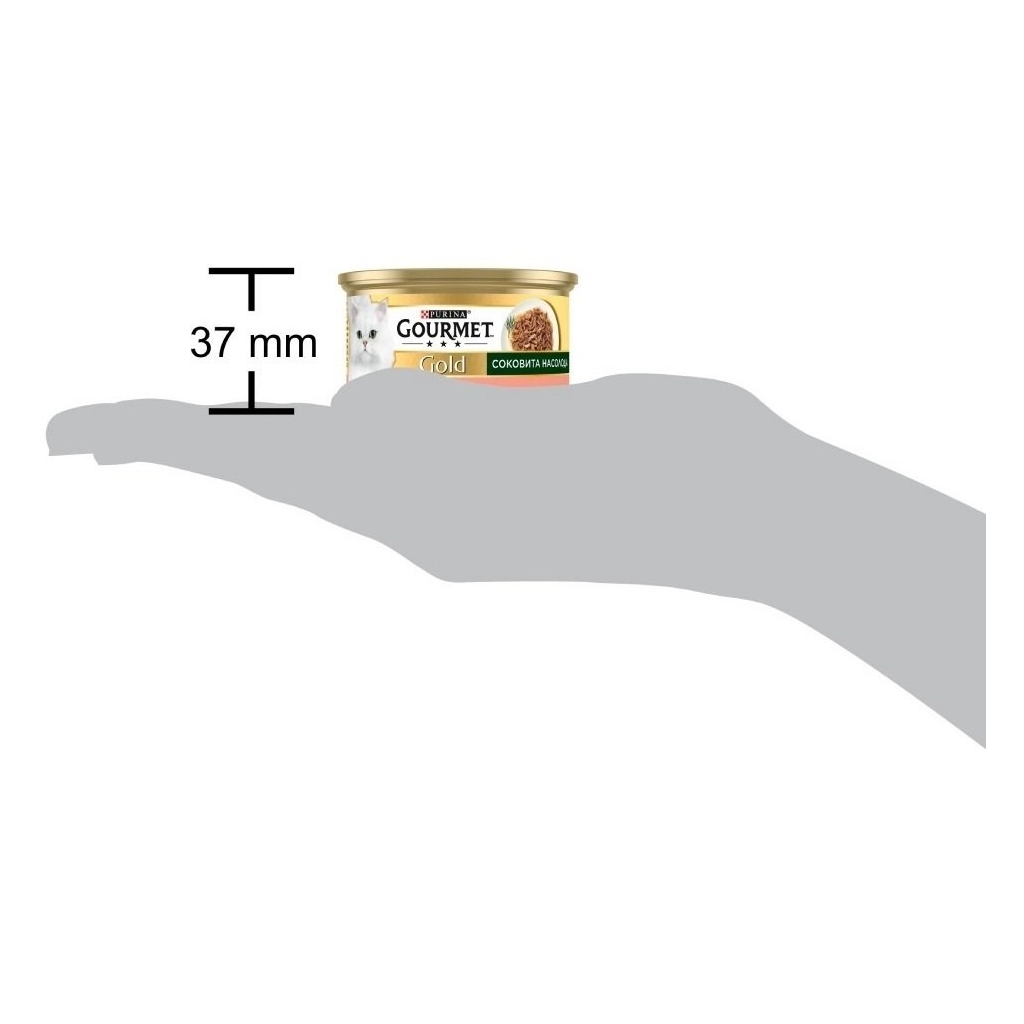 Консерви для котів Purina Gourmet Gold Соковита насолода з лососем 85 г (8445290823373) - фото 4 Консерви для котів Purina Gourmet Gold Соковита насолода з лососем 85 г (8445290823373) - фото 4