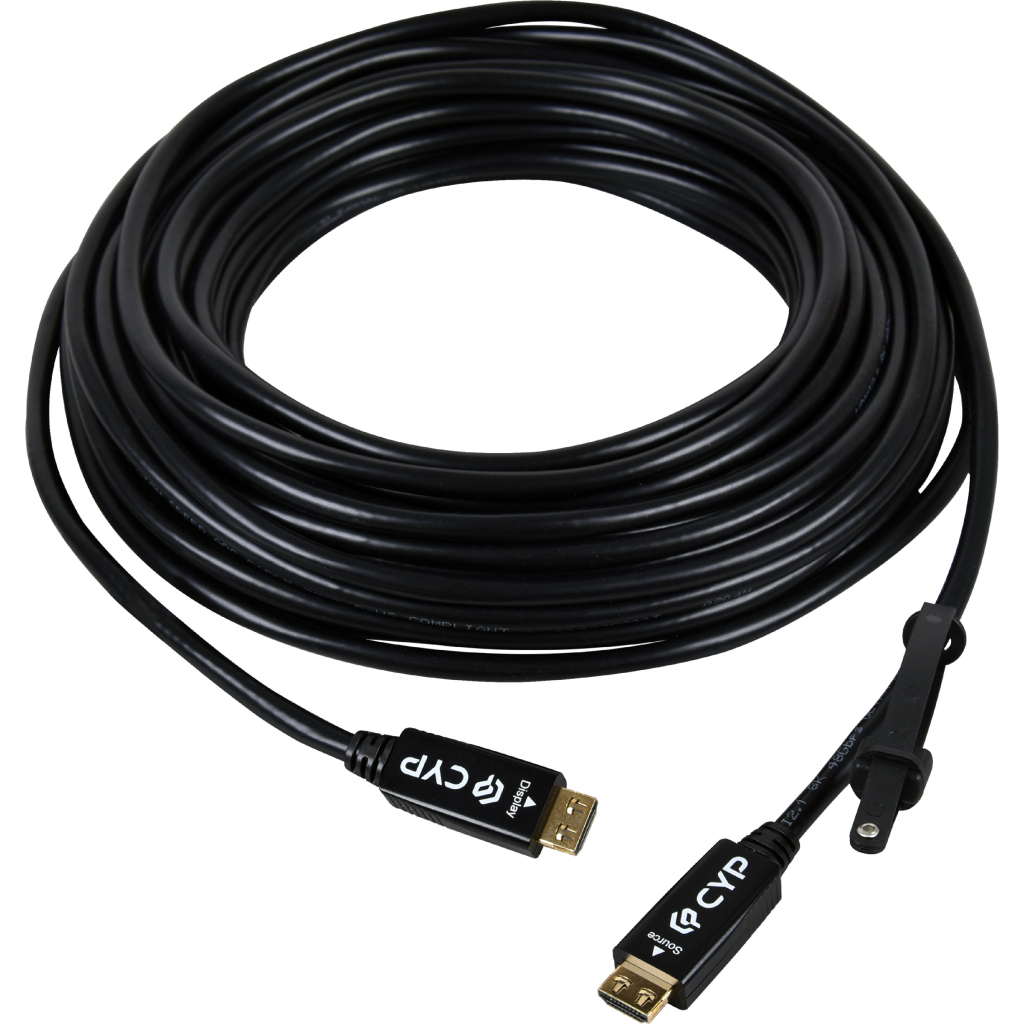 Кабель мультимедійний HDMI M to HDMI M 15.0m active optic 8K Cypress (CBL-FH510-015) - фото 1
