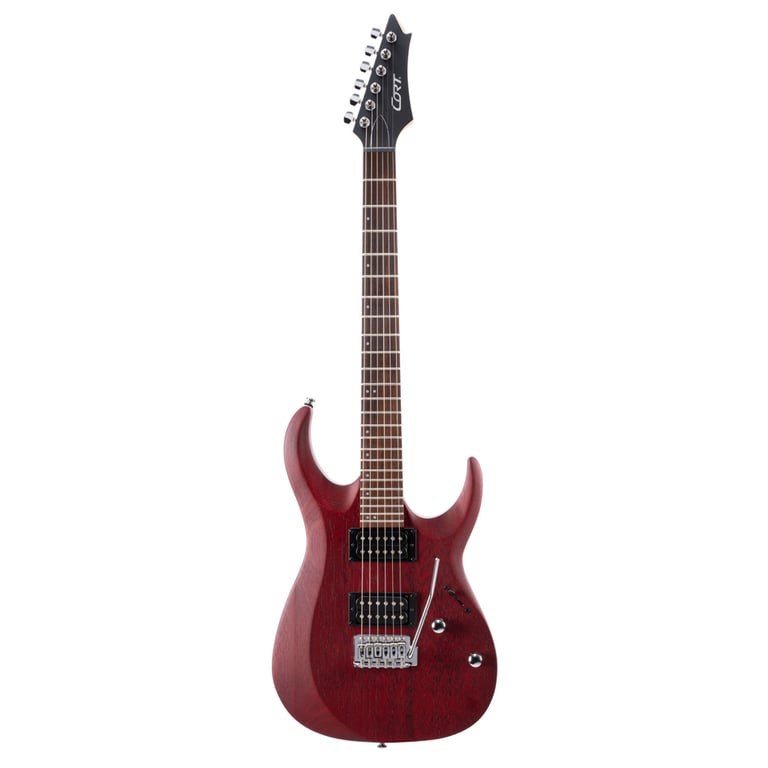 Електрогітара Cort X100 Open Pore Black Cherry (X100 OPBC) - фото 1