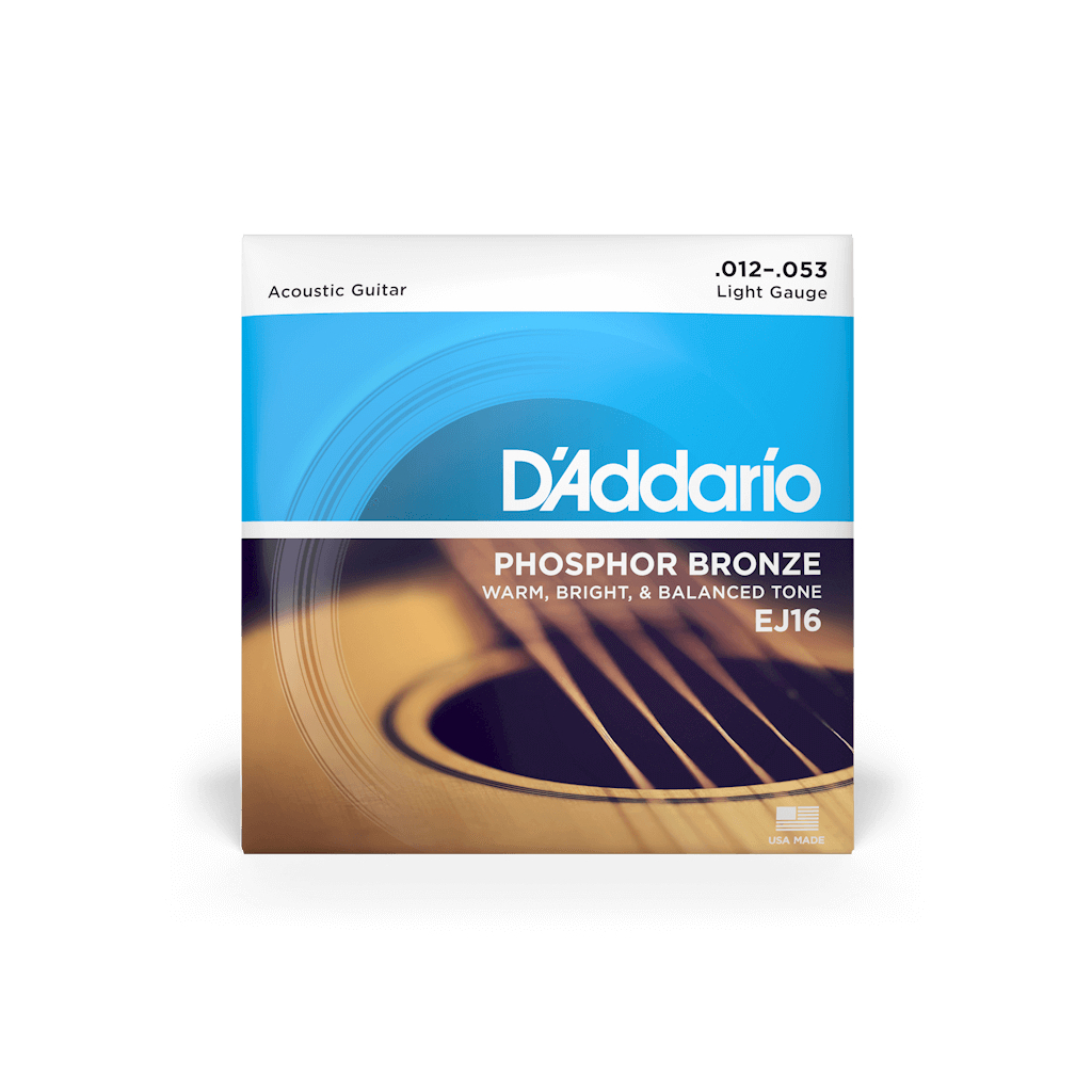 Струни для гітари D'Addario Phosphor Bronze Regular Light (12-53) (EJ16) - фото 1 Струни для гітари D'Addario Phosphor Bronze Regular Light (12-53) (EJ16) - фото 1