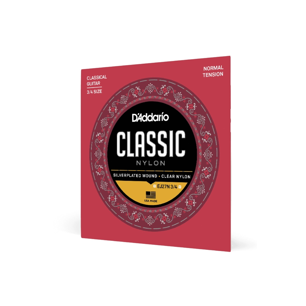 Струни для гітари D'Addario Student Classics Normal Tension 3/4 (EJ27N 3/4) - фото 2 Струни для гітари D'Addario Student Classics Normal Tension 3/4 (EJ27N 3/4) - фото 2