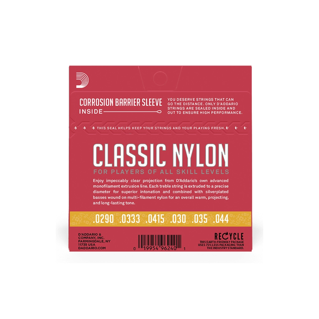 Струни для гітари D'Addario Student Classics Normal Tension 3/4 (EJ27N 3/4) - фото 3 Струни для гітари D'Addario Student Classics Normal Tension 3/4 (EJ27N 3/4) - фото 3