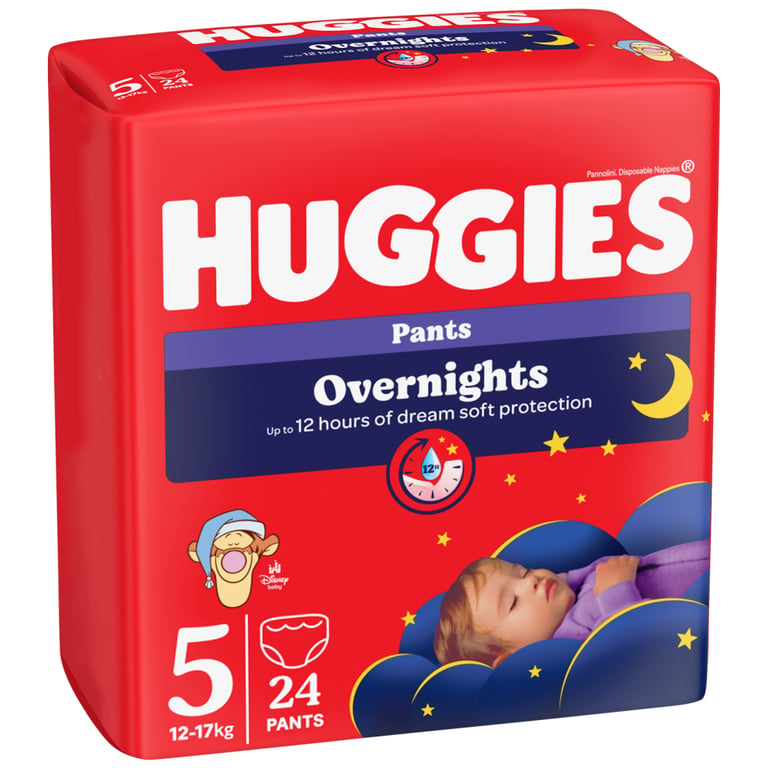 Підгузки Huggies Overnights Pants Трусики 5 12-17 кг 24 шт. (5029053581095) - фото 1