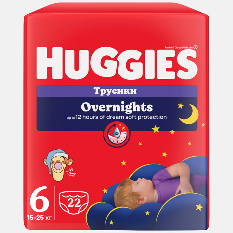Підгузки Huggies Overnights Pants Трусики 6 15-25 кг 22 шт. (5029053581101) - фото 2
