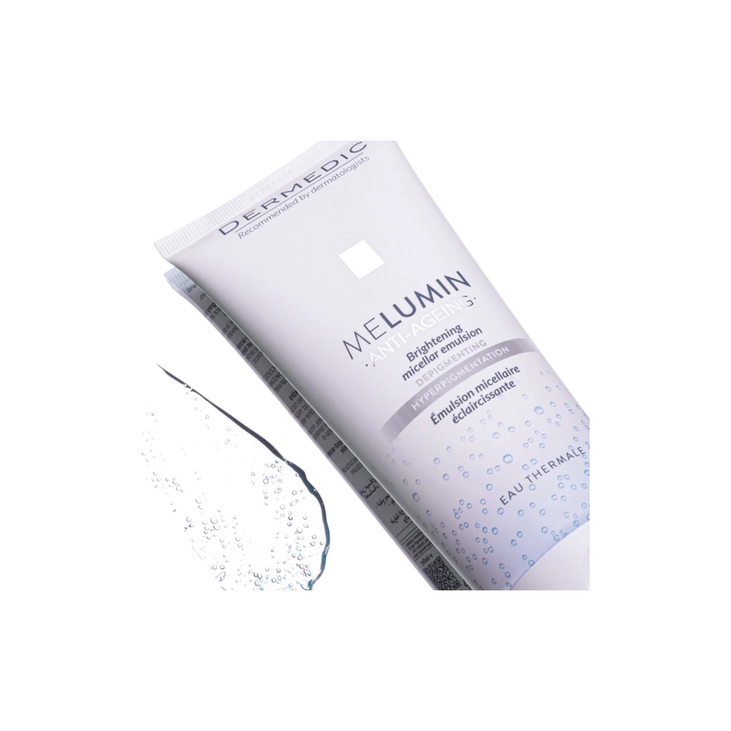 Емульсія для обличчя Dermedic Melumin Depigmenting Міцелярна Освітлювальна 200 мл (5901643175122) - фото 3 Емульсія для обличчя Dermedic Melumin Depigmenting Міцелярна Освітлювальна 200 мл (5901643175122) - фото 3