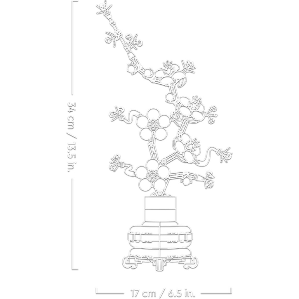 Конструктор LEGO Icons Сливовий цвіт 327 деталей (10369) - фото 5 Конструктор LEGO Icons Сливовий цвіт 327 деталей (10369) - фото 5