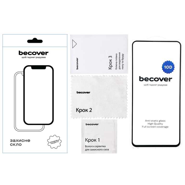Скло захисне BeCover Tecno Spark 20 Pro (KJ6) 10D Black (711819) - фото 3