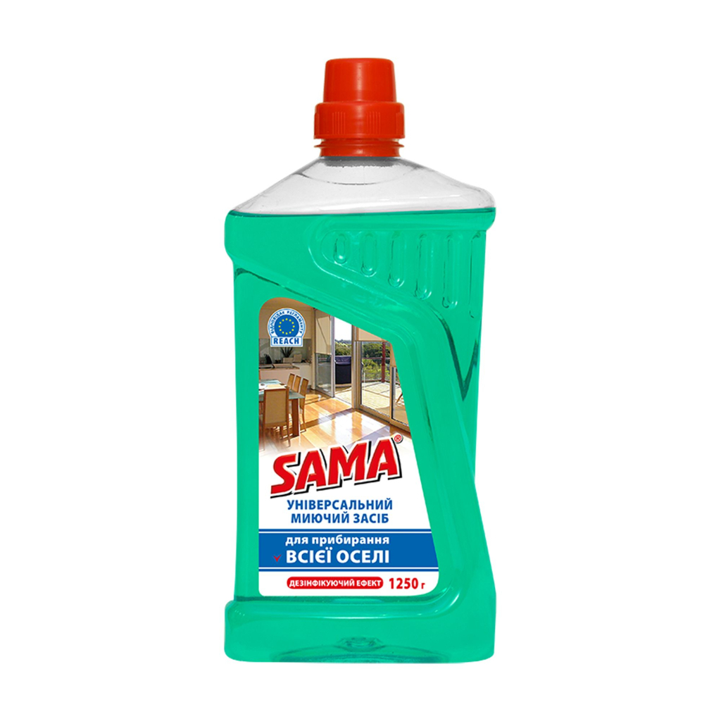 Засіб для миття підлоги Sama Для всієї оселі 1250 г (4820270631027) - фото 1