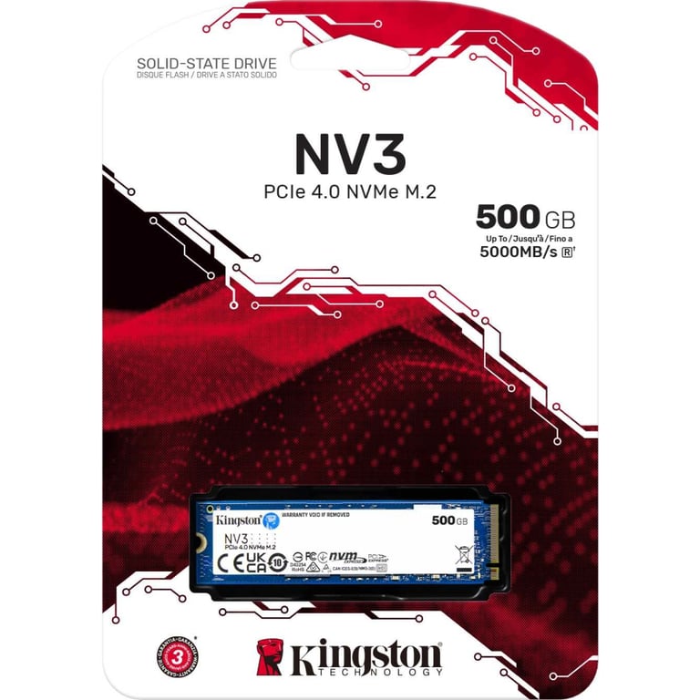 Накопичувач SSD M.2 2280 500GB Kingston (SNV3S/500G) - фото 3