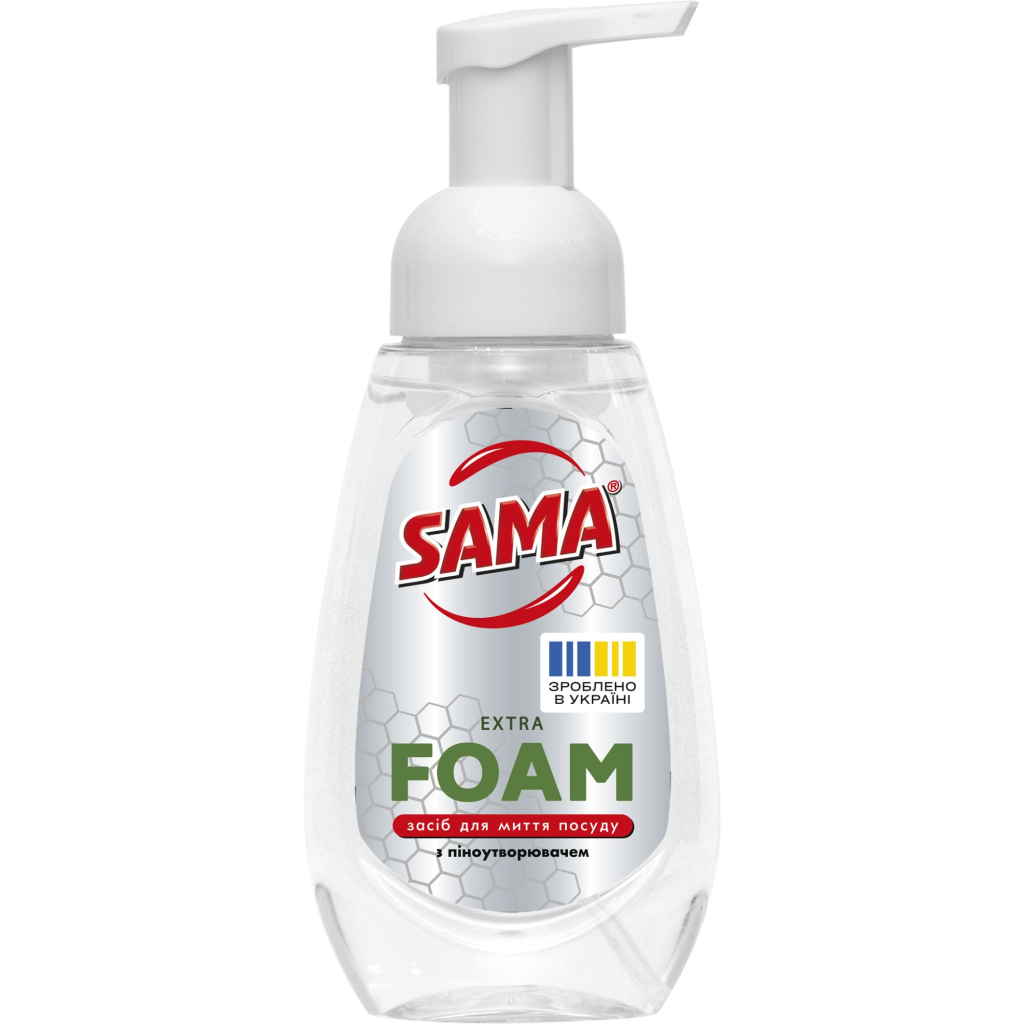 Засіб для ручного миття посуду Sama Extra Foam Лимон З піноутворювачем 300 г (4820270631911) Засіб для ручного миття посуду Sama Extra Foam Лимон З піноутворювачем 300 г (4820270631911)