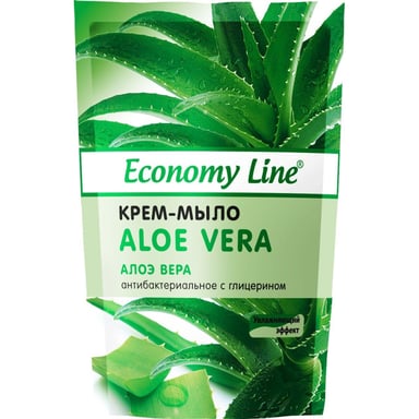 Рідке мило Sama Economy Line Алое вера Антибактеріальне з гліцерином 460 г (4820270630532) - фото 1