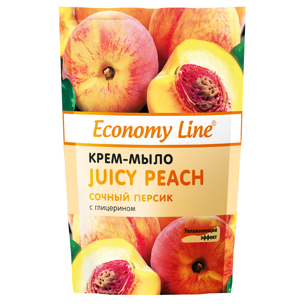 Рідке мило Sama Economy Line Соковитий персик з гліцерином 460 г (4820270630525) - фото 1