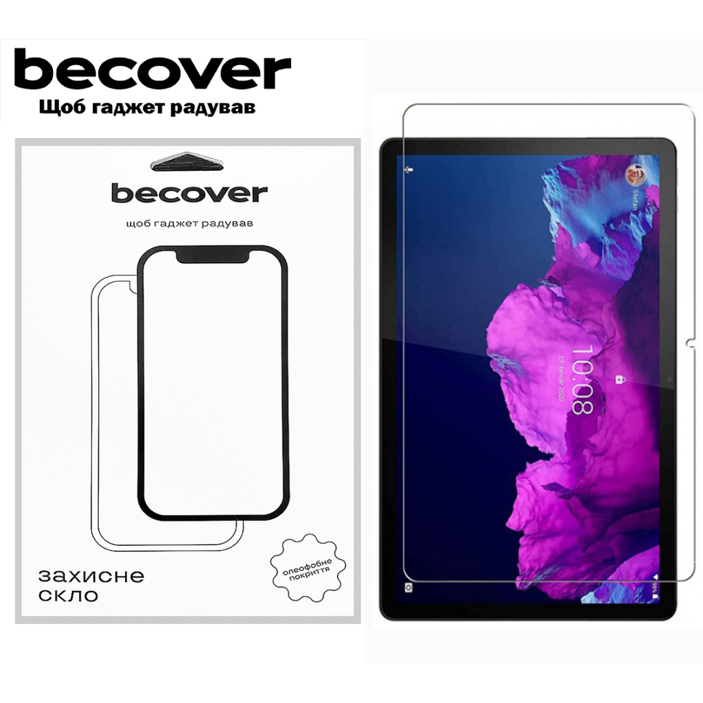 Скло захисне BeCover Lenovo Tab K11 Plus TB-352F 11.45 Скло захисне BeCover Lenovo Tab K11 Plus TB-352F 11.45