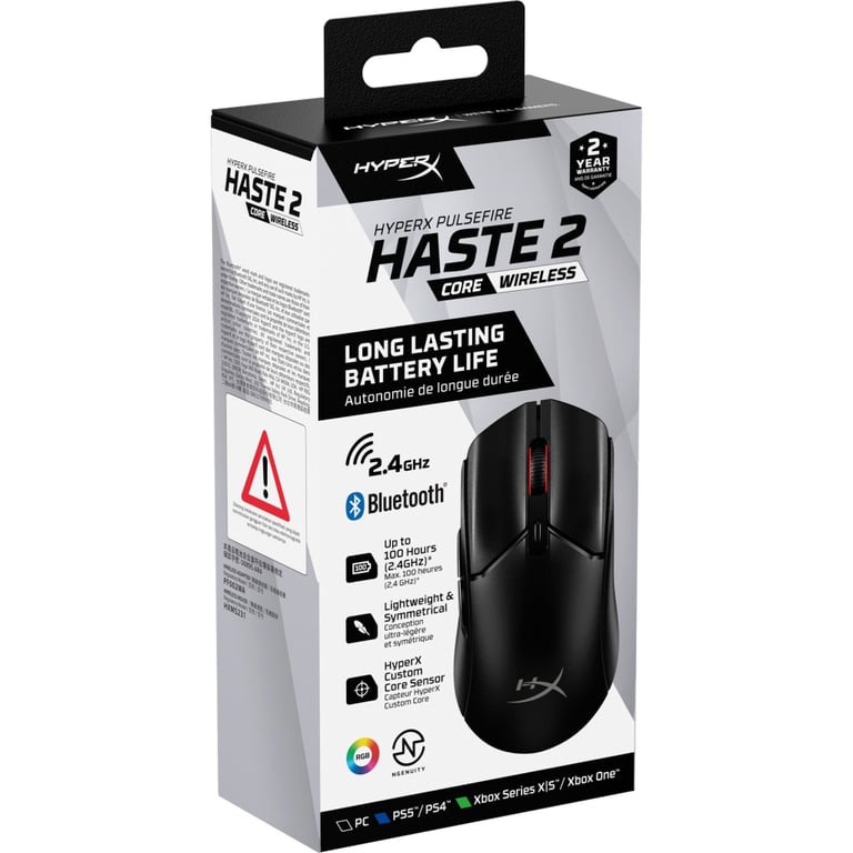 Мишка HyperX Pulsefire Haste 2 Core Wireless Black (8R2E6AA) - фото 11