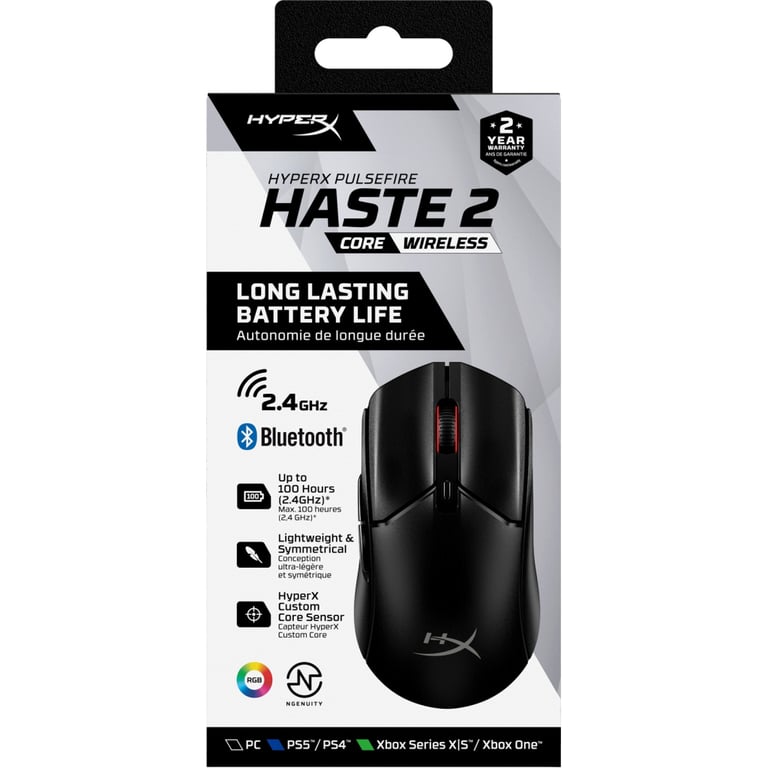 Мишка HyperX Pulsefire Haste 2 Core Wireless Black (8R2E6AA) - фото 4