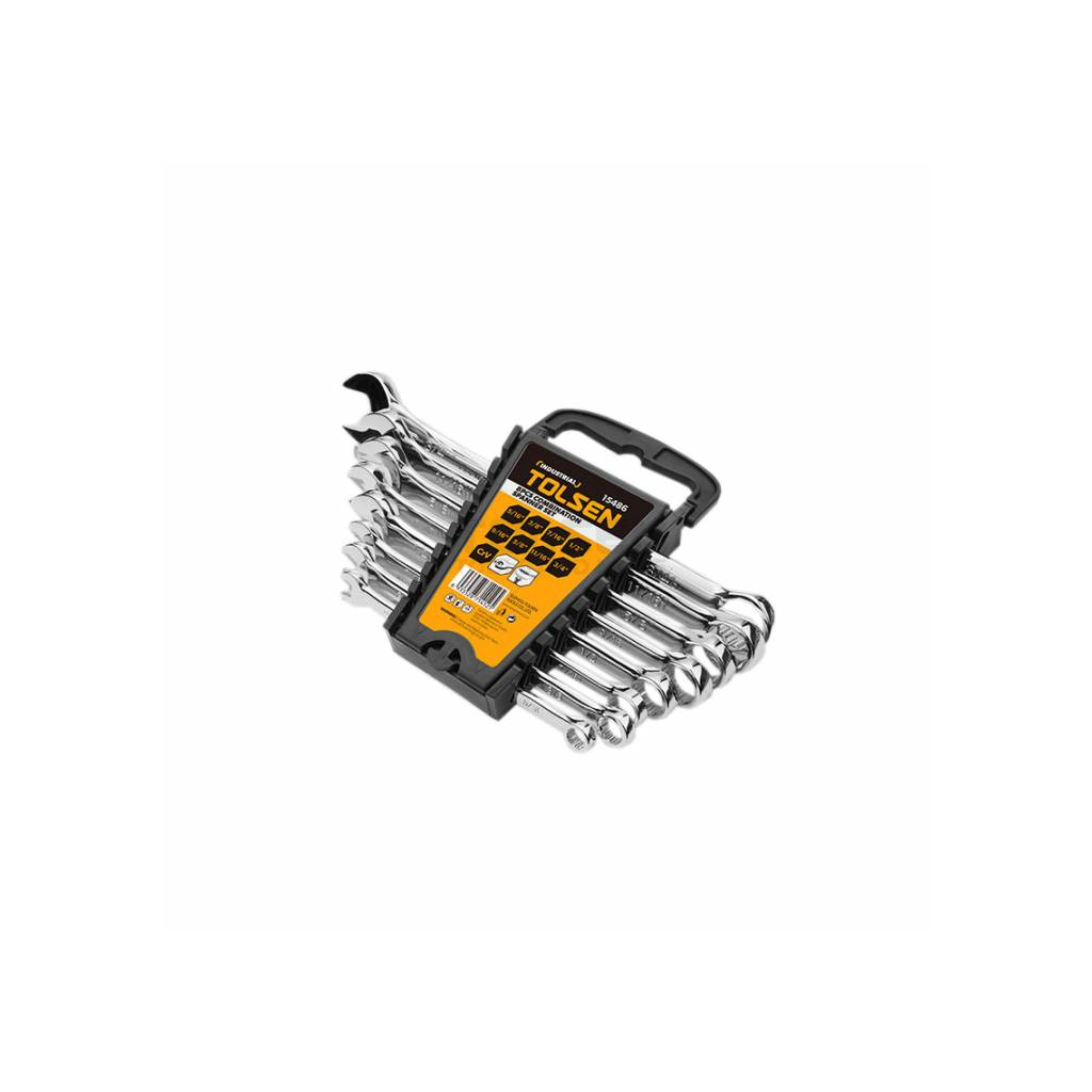 Ключ Tolsen "ПРОФІ" рожково-накидний, дюймовий, 8 шт. (15486) - фото 1 Ключ Tolsen "ПРОФІ" рожково-накидний, дюймовий, 8 шт. (15486) - фото 1