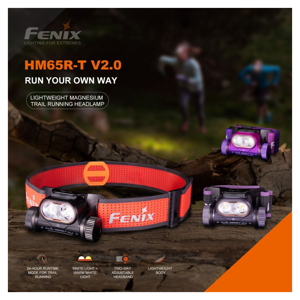 Ліхтар Fenix HM65R-T V2.0 чорний (HM65RTV20BK) - фото 5 Ліхтар Fenix HM65R-T V2.0 чорний (HM65RTV20BK) - фото 5