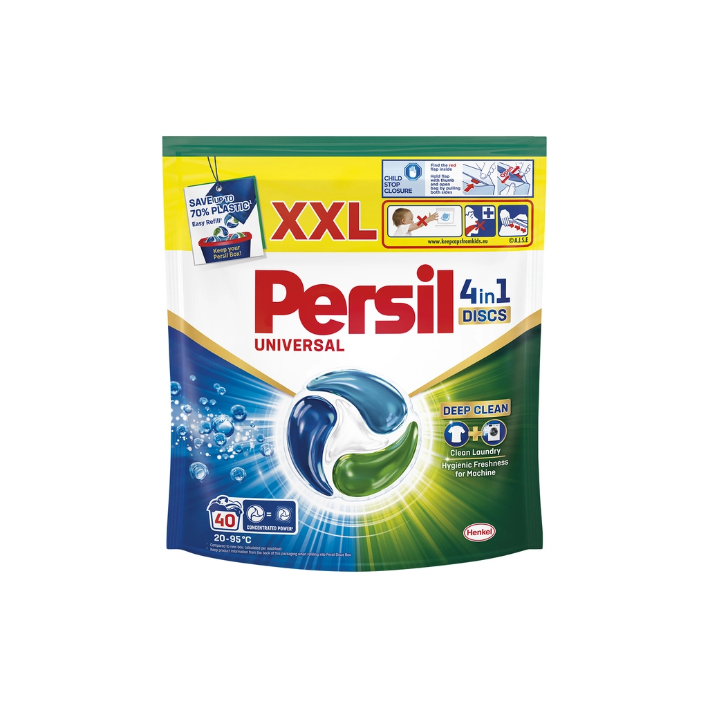 Капсули для прання Persil 4in1 Discs Universal Deep Clean 40 шт. (9000101801255) - фото 1 Капсули для прання Persil 4in1 Discs Universal Deep Clean 40 шт. (9000101801255) - фото 1