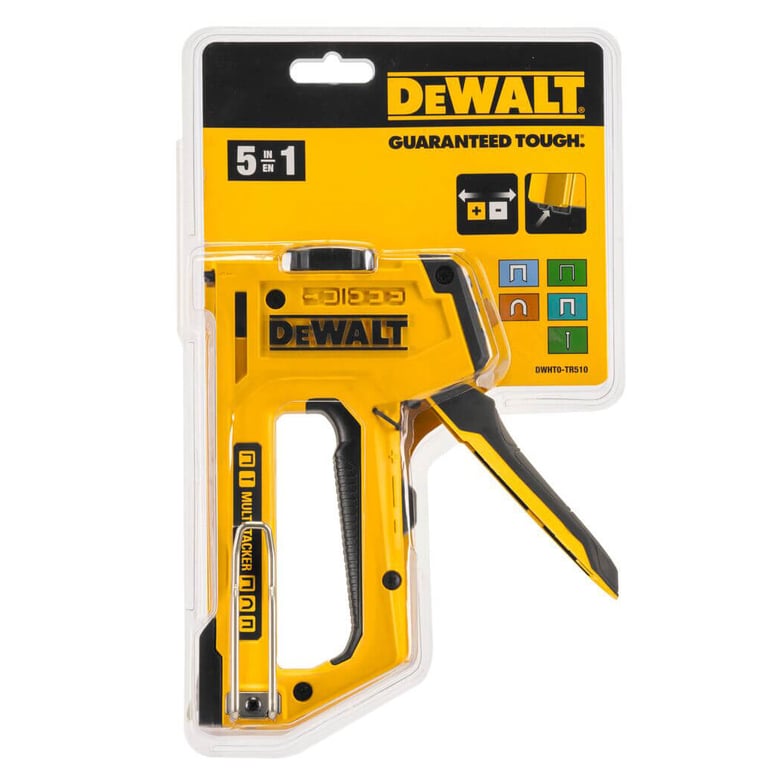Степлер будівельний DeWALT "MULTI TACKER 5 в 1" скоби тип "A, G, H" 6-14мм, цвяхи "J" 12, 15 мм. (DWHT0-TR510) - фото 3