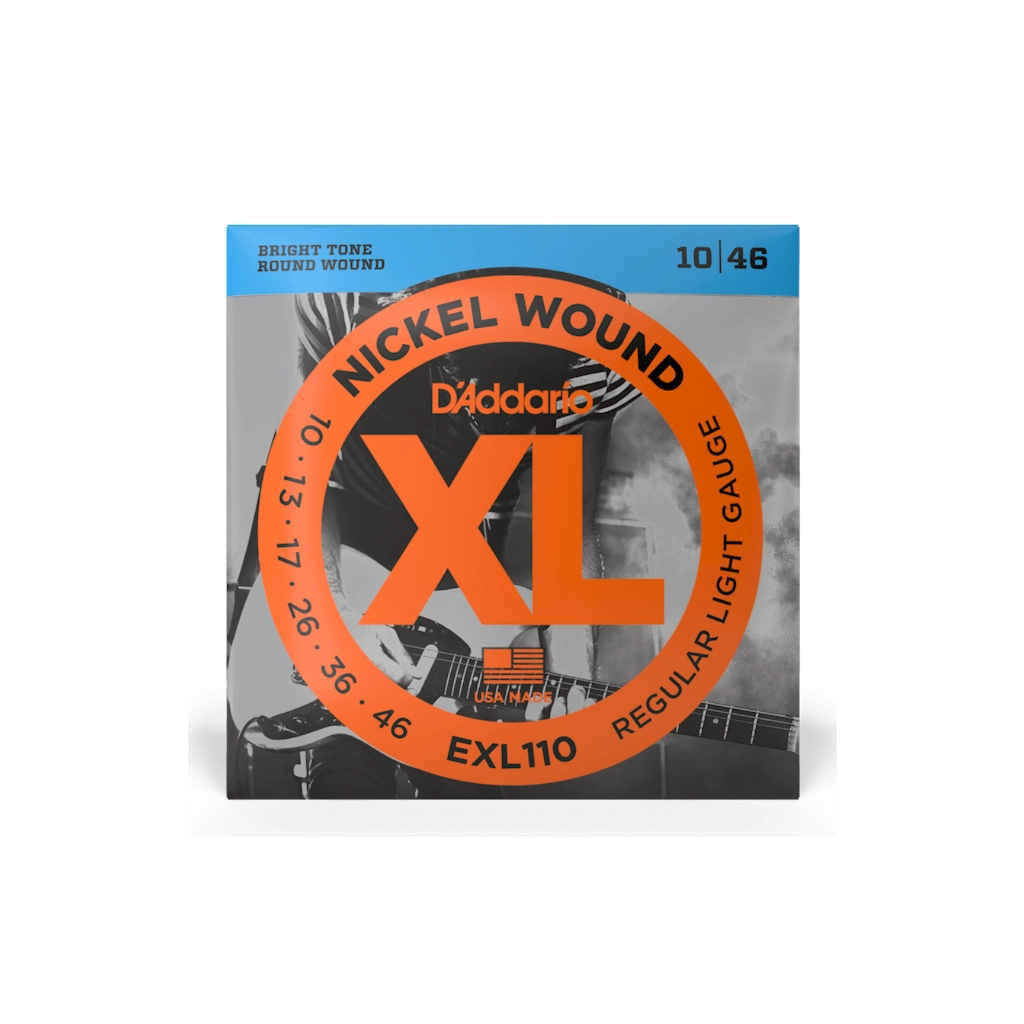 Струни для гітари D'Addario XL Nickel Wound Regular Light (10-46) (EXL110) - фото 1 Струни для гітари D'Addario XL Nickel Wound Regular Light (10-46) (EXL110) - фото 1