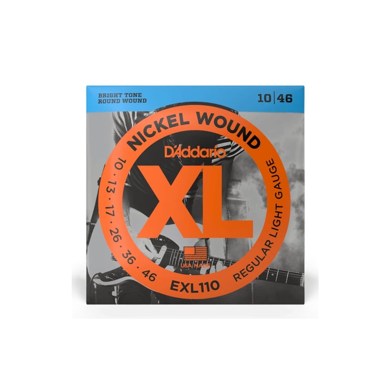 Струни для гітари D'Addario XL Nickel Wound Regular Light (10-46) (EXL110) - фото 1