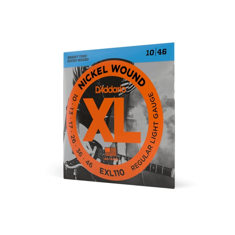 Струни для гітари D'Addario XL Nickel Wound Regular Light (10-46) (EXL110) - фото 2