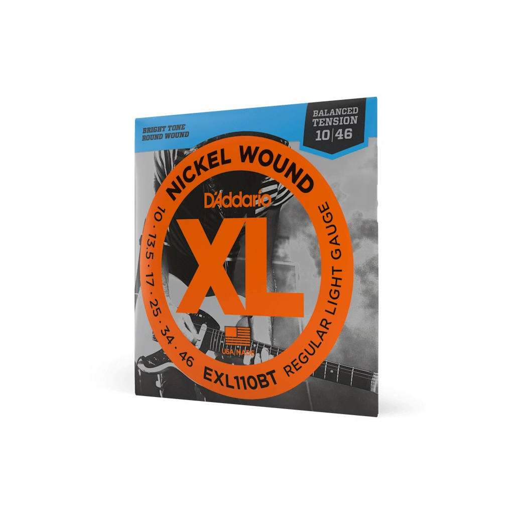 Струни для гітари D'Addario XL Nickel Wound Regular Light Balanced Tension (10-46) (EXL110BT) - фото 2 Струни для гітари D'Addario XL Nickel Wound Regular Light Balanced Tension (10-46) (EXL110BT) - фото 2