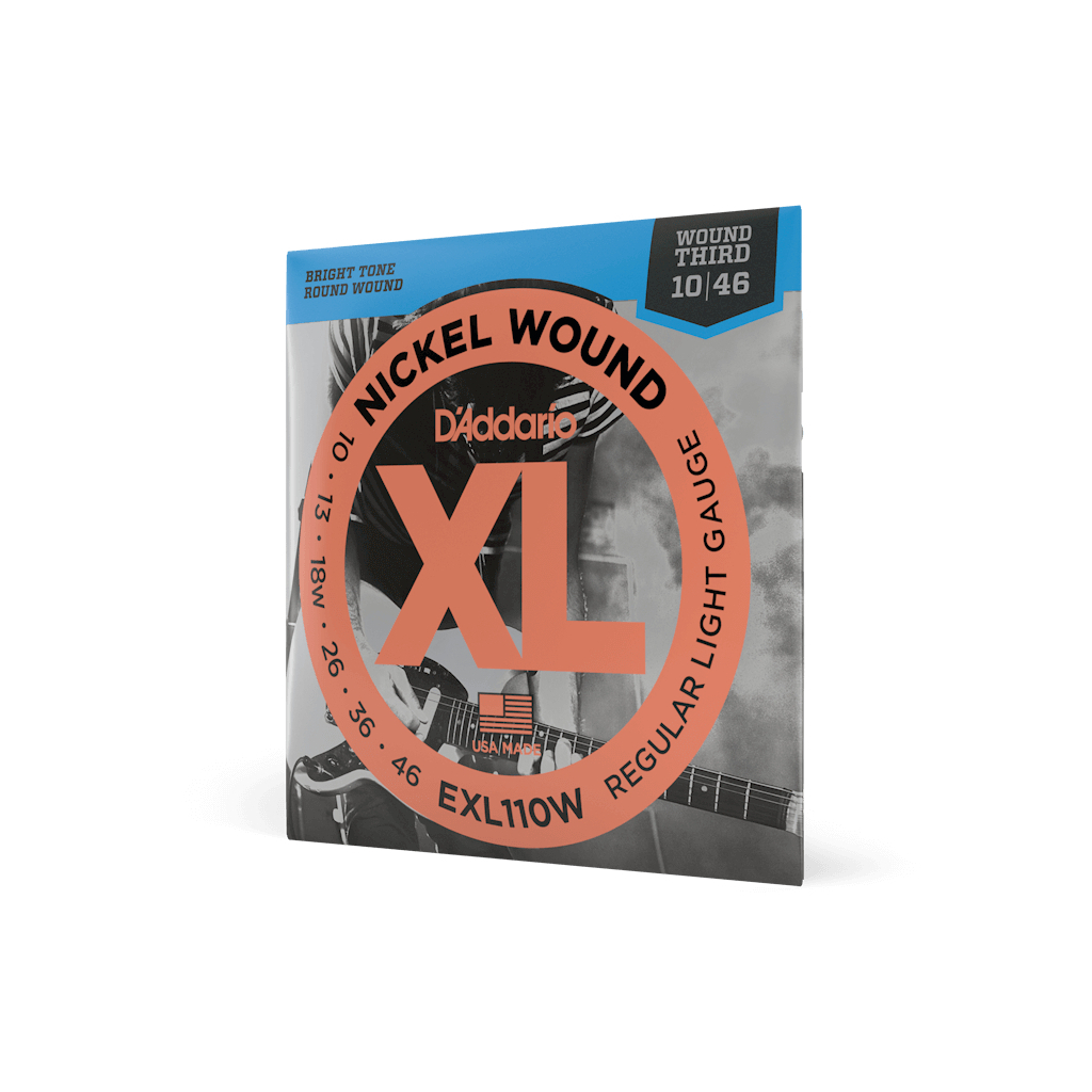 Струни для гітари D’Addario XL Nickel Wound 3rd Regular Light (10-46) (EXL110W)