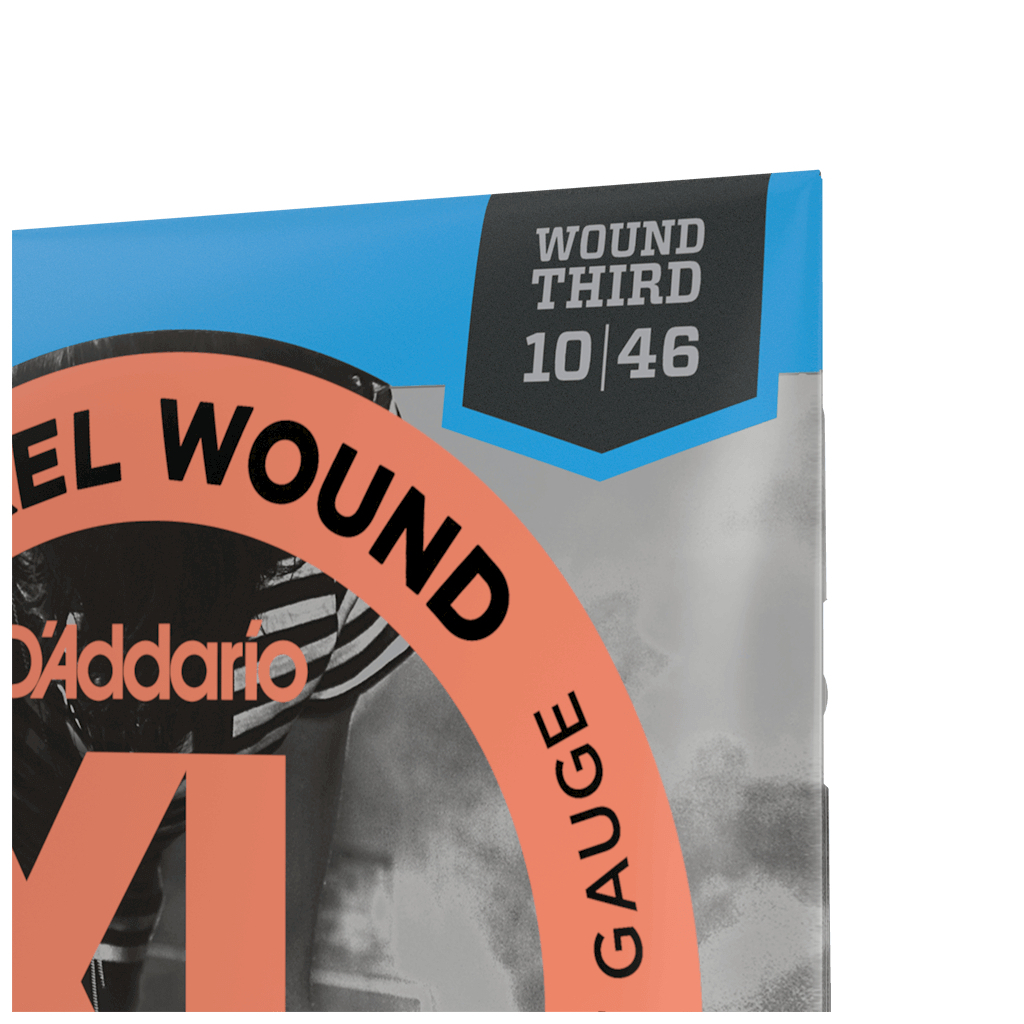 Струни для гітари D’Addario XL Nickel Wound 3rd Regular Light (10-46) (EXL110W)