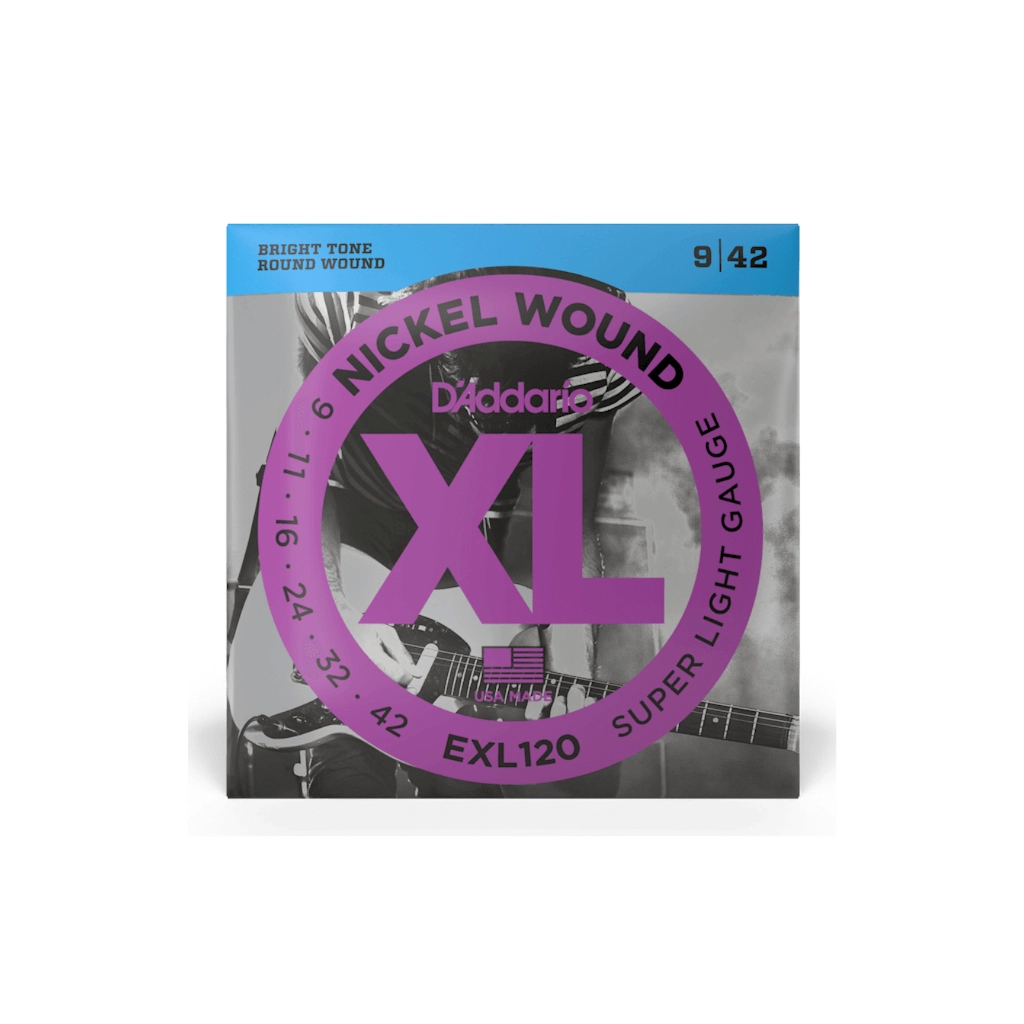 Струни для гітари D'Addario XL Nickel Wound Super Light (09-42) (EXL120) - фото 1 Струни для гітари D'Addario XL Nickel Wound Super Light (09-42) (EXL120) - фото 1