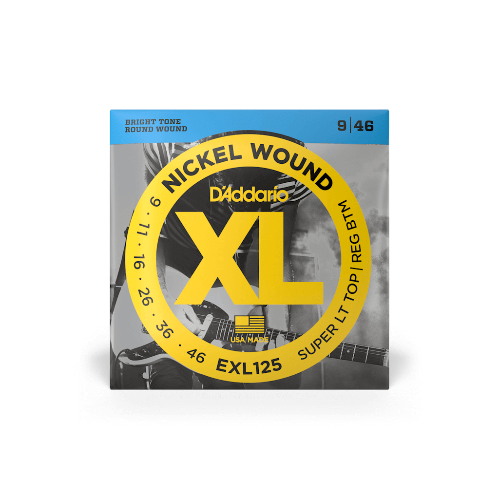 Струни для гітари D'Addario XL Nickel Wound Super Light Top / Regular Bottom (09-46) (EXL125) - фото 1 Струни для гітари D'Addario XL Nickel Wound Super Light Top / Regular Bottom (09-46) (EXL125) - фото 1