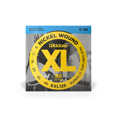 Струни для гітари D'Addario XL Nickel Wound Super Light Top / Regular Bottom (09-46) (EXL125) - фото 1