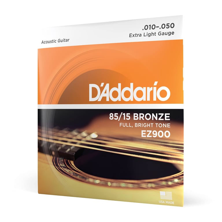 Струни для гітари D’Addario 85/15 Bronze Extra Light (10-50) (EZ900)