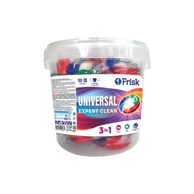 Капсули для прання Frisk Expert Clean Universal 50 шт. (4820197122660) - фото 1
