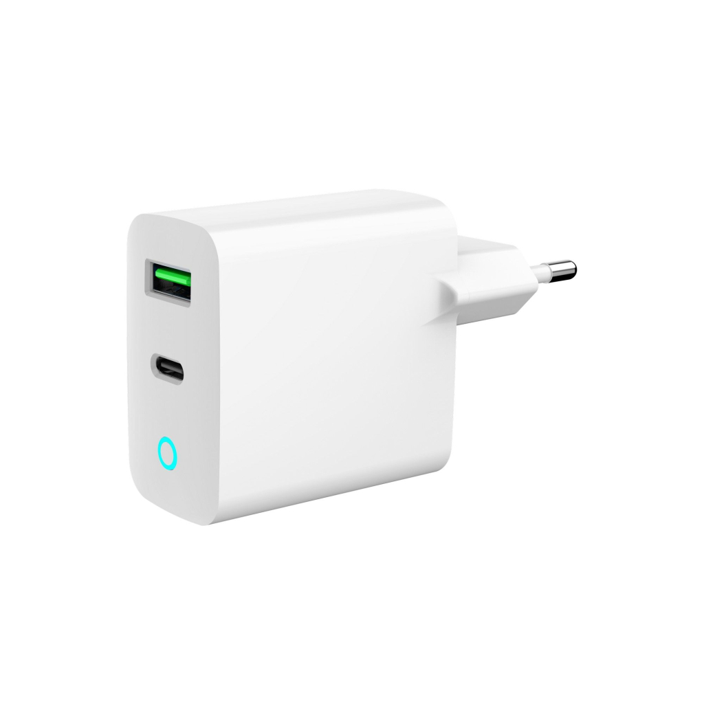Зарядний пристрій Gembird 1xUSB-A + 1 Type-C (PD20Вт + QC3.0 18Вт) white (TA-UC-PDQC20L-W-01) - фото 1 Зарядний пристрій Gembird 1xUSB-A + 1 Type-C (PD20Вт + QC3.0 18Вт) white (TA-UC-PDQC20L-W-01) - фото 1