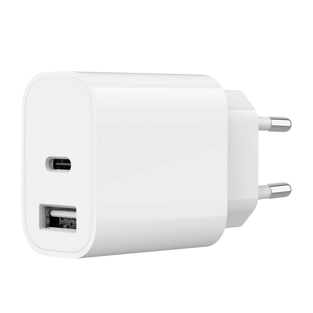 Зарядний пристрій Gembird 1xUSB-A+1xUSB-C 5V/2.4A (12W) white (TA-UC-2AC12-01) - фото 1 Зарядний пристрій Gembird 1xUSB-A+1xUSB-C 5V/2.4A (12W) white (TA-UC-2AC12-01) - фото 1