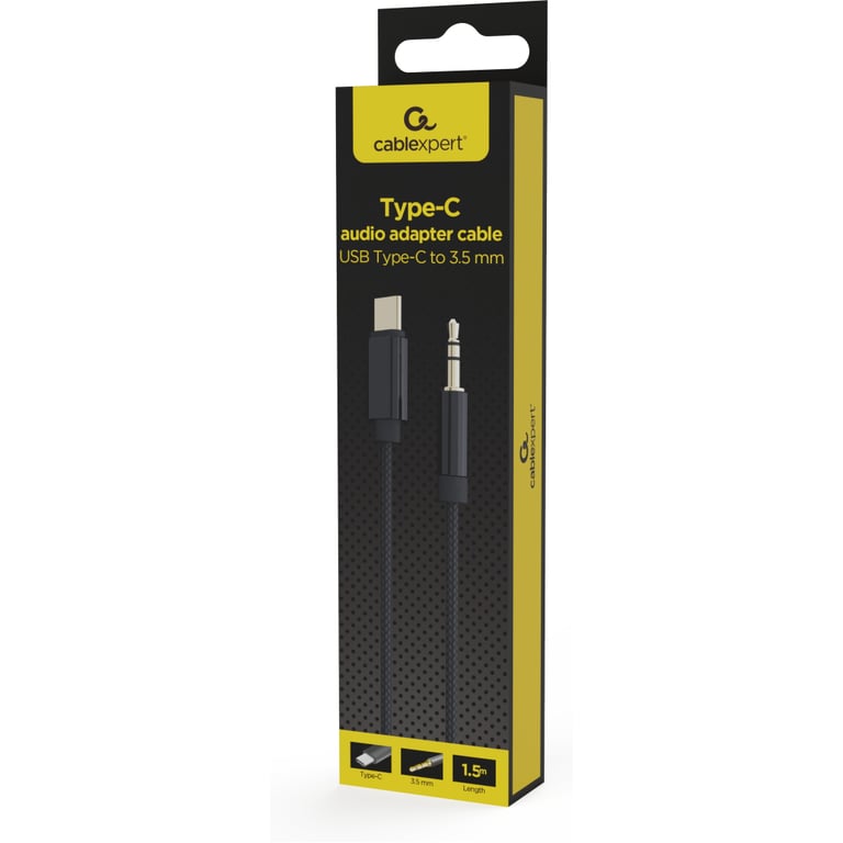 Перехідник USB-C to stereo audio 3.5mm (CDLA) 1.5m Cablexpert (CCA-CM3.5M-1.5M) - фото 4