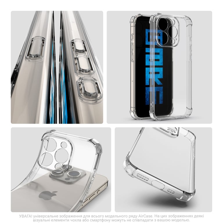 Чохол до мобільного телефона Armorstandart Air Force Apple iPhone 16 Plus Camera cover Clear (ARM78501) - фото 4