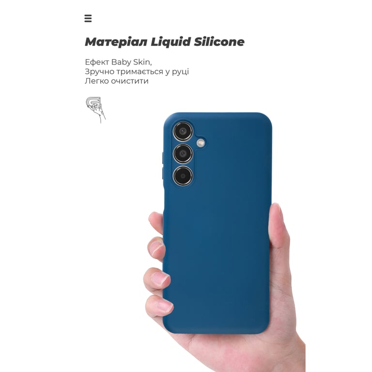 Чохол до мобільного телефона Armorstandart ICON Samsung M35 5G (M356) Camera cover Blue (ARM77973) - фото 7