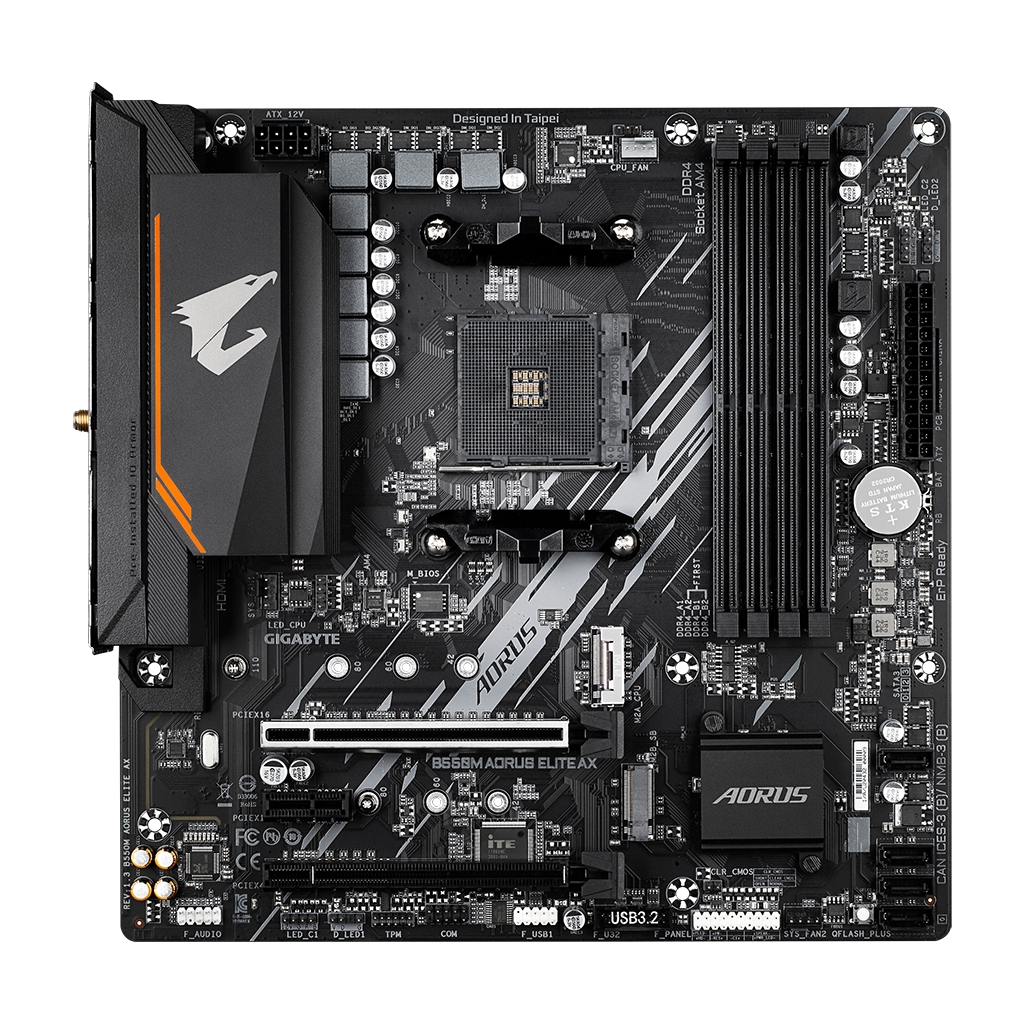 Материнська плата GIGABYTE B550M AORUS ELITE AX - фото 1