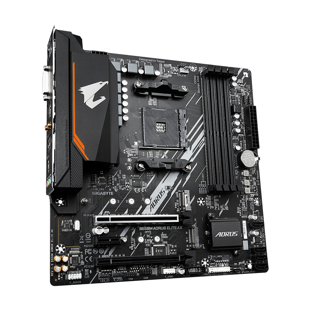 Материнська плата GIGABYTE B550M AORUS ELITE AX - фото 2 Материнська плата GIGABYTE B550M AORUS ELITE AX - фото 2