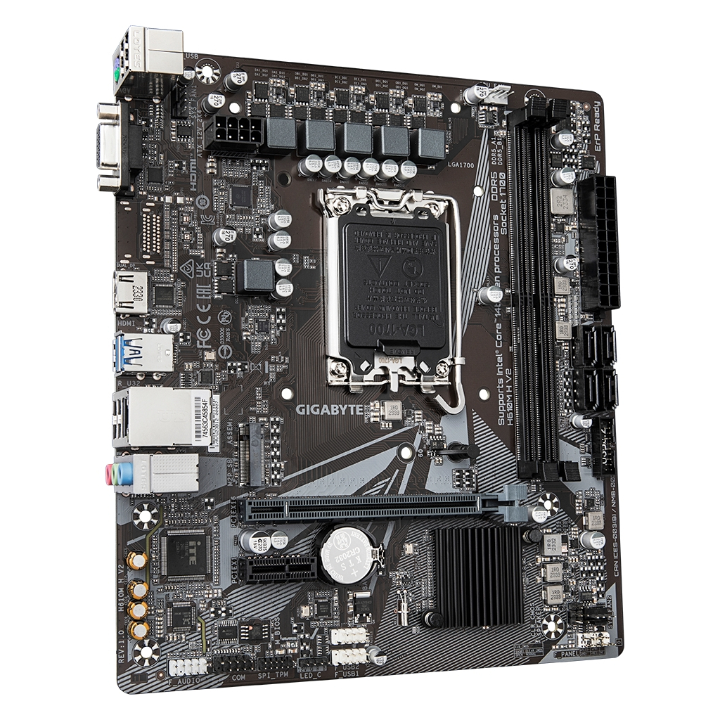 Материнська плата GIGABYTE H610M H V2 - фото 2 Материнська плата GIGABYTE H610M H V2 - фото 2