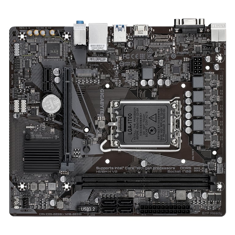 Материнська плата GIGABYTE H610M H V2 - фото 3